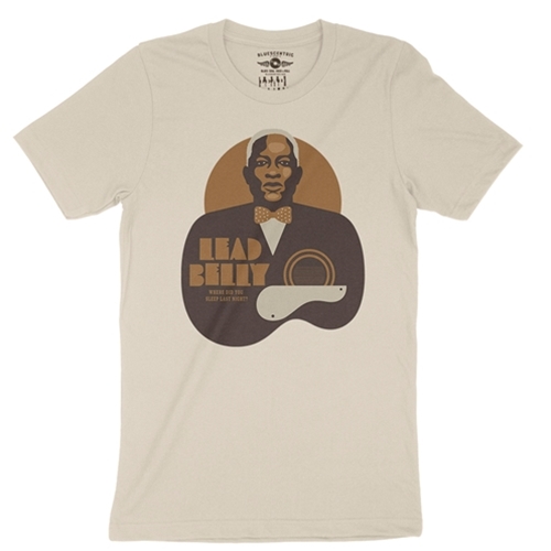 CLEARANCE - Medium Cream Lead Belly Last Night T-Shirt - Lightweight Vintage Style