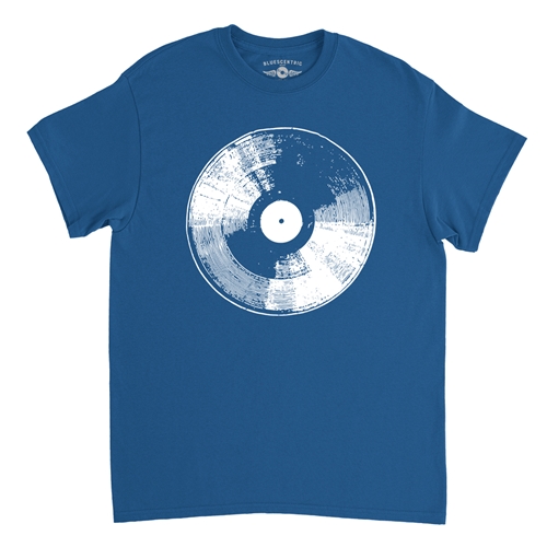 78 Vinyl Record T-Shirt - Classic Heavy Cotton - classicroyalblue