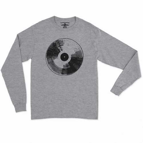 78 Vinyl Record Long Sleeve T-Shirt - longsleeveathleticheather