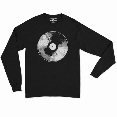 78 Vinyl Record Long Sleeve T-Shirt - longsleeveblack