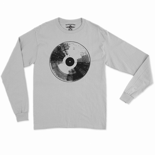 78 Vinyl Record Long Sleeve T-Shirt - longsleevewhite