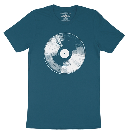 78 Vinyl Record T-Shirt - Lightweight Vintage Style - vintagedeepteal