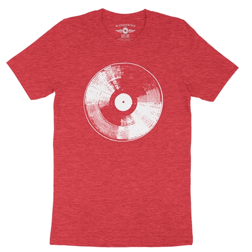 78 Vinyl Record T-Shirt - Lightweight Vintage Style - vintageheatherred