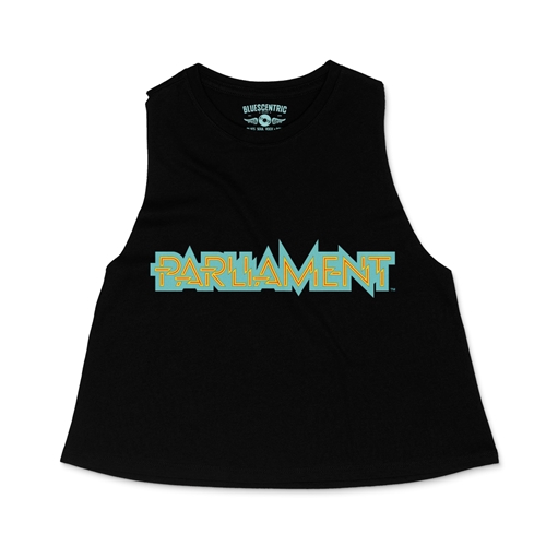 Parliament Band Logo Racerback Crop Top - Women