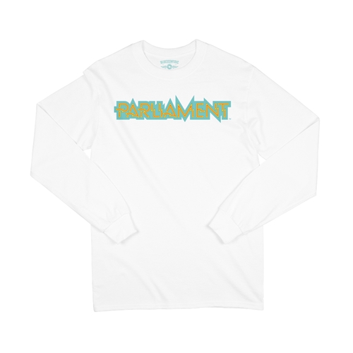 Parliament Band Logo Long Sleeve T-Shirt - longsleevewhite