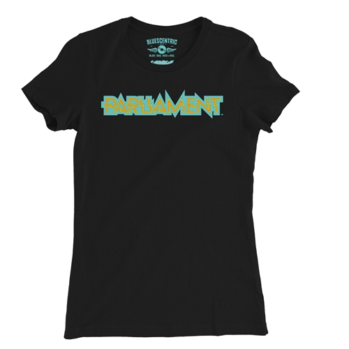 Parliament Band Logo Ladies T Shirt - Relaxed Fit - ladiesblack