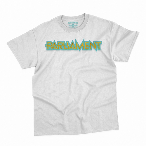 Parliament Band Logo T-Shirt - Classic Heavy Cotton - classicwhite