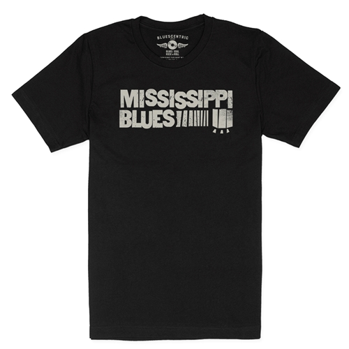 Grungy Mississippi Blues T-Shirt - Lightweight Vintage Style - vintageblack