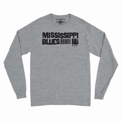 Grungy Mississippi Blues Long Sleeve T-Shirt - longsleeveathleticheather