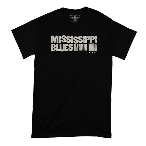 Grungy Mississippi Blues T-Shirt - Classic Heavy Cotton - classicblack