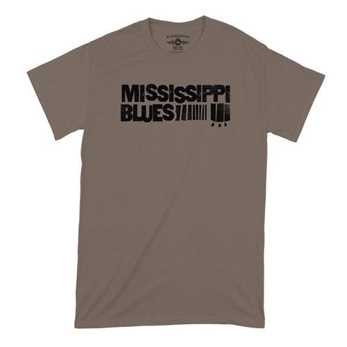 Grungy Mississippi Blues T-Shirt - Classic Heavy Cotton - classictaupe