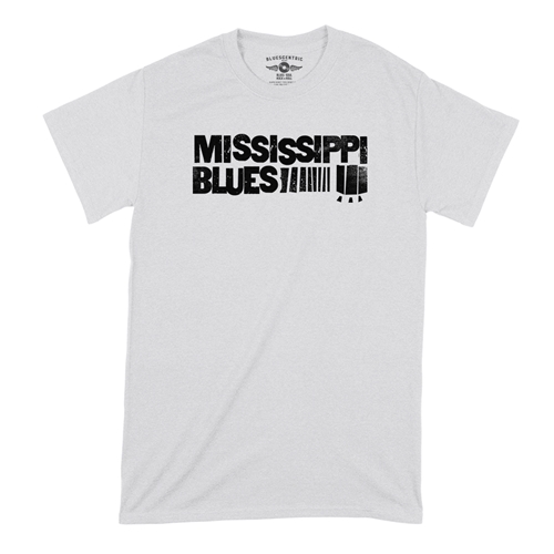 Grungy Mississippi Blues T-Shirt - Classic Heavy Cotton - classicwhite