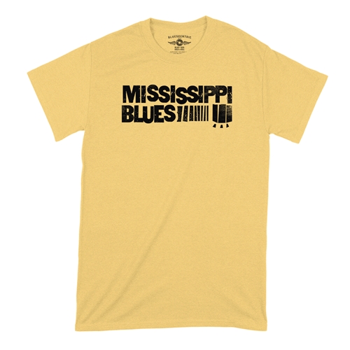 Grungy Mississippi Blues T-Shirt - Classic Heavy Cotton - classicyellow