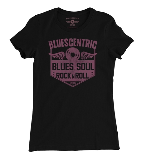 Bluescentric Home Base Ladies T Shirt - ladiesblack