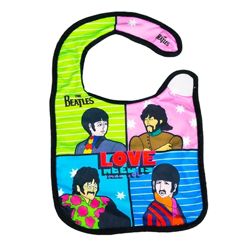 The Beatles All You Need Is Love Extra Soft Baby Bibs  - Children