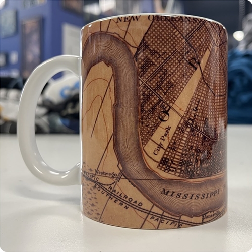 Old Map of New Orleans Coffee Mug