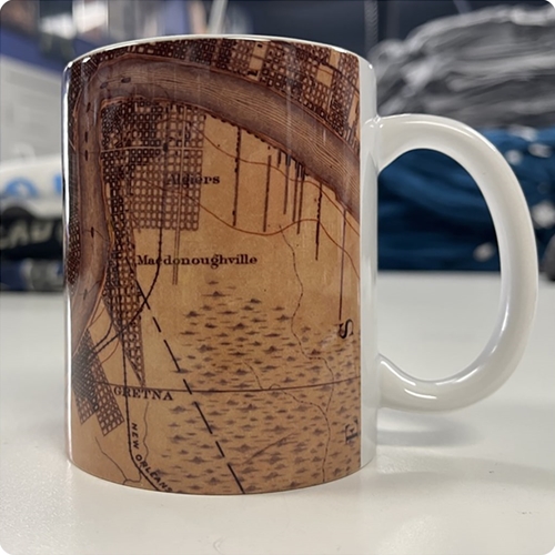 Old Map of New Orleans Coffee Mug