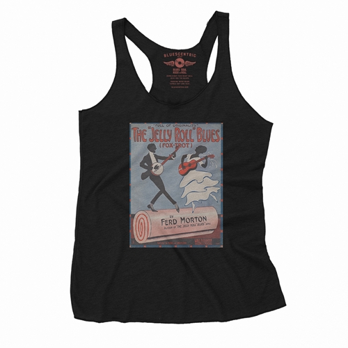 Jelly Roll Morton Poster Racerback Tank - Women