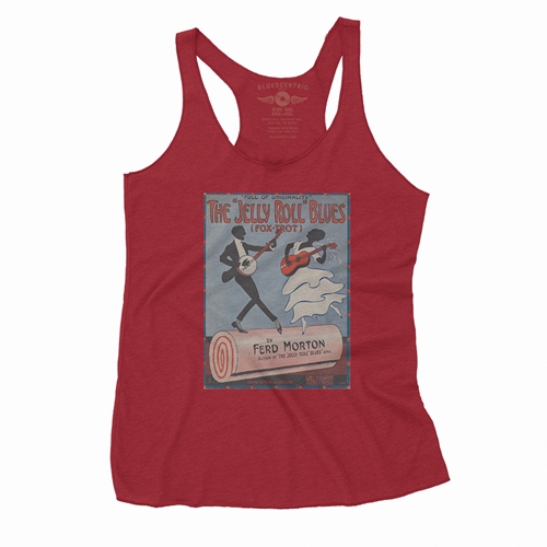 Jelly Roll Morton Poster Racerback Tank - Women