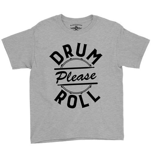 Drum Roll Please Youth T-Shirt - Lightweight Vintage Children & Toddlers - youthheatherathletic