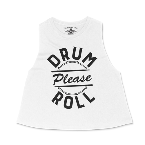 Drum Roll Please Racerback Crop Top - Women