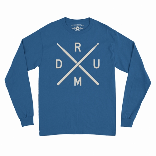 Drum Lines Long Sleeve T-Shirt - longsleeveblue