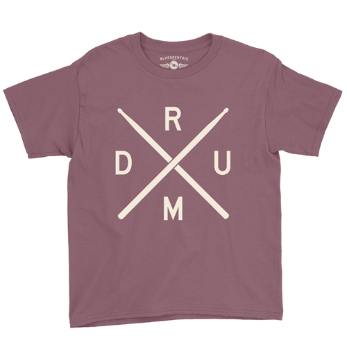 Drum Lines Youth T-Shirt - Lightweight Vintage Children & Toddlers - youthheathermaroon