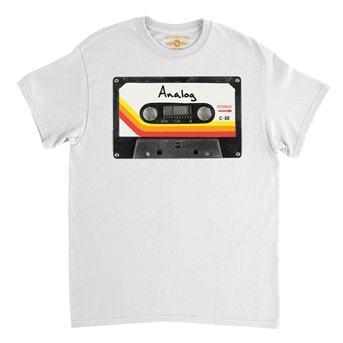 80s Analog Tape T-Shirt - Classic Heavy Cotton - classicwhite