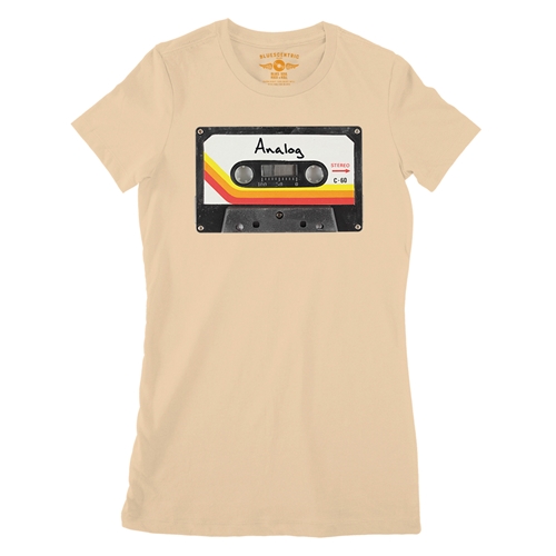 80s Analog Tape Ladies T Shirt - Relaxed Fit - ladiessanddune