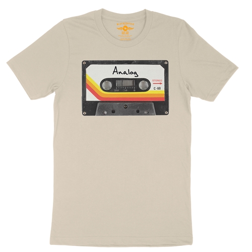 80s Analog Tape T-Shirt - Lightweight Vintage Style - vintagecream