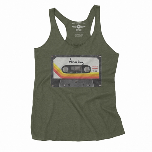 80s Analog Tape Racerback Tank - Women