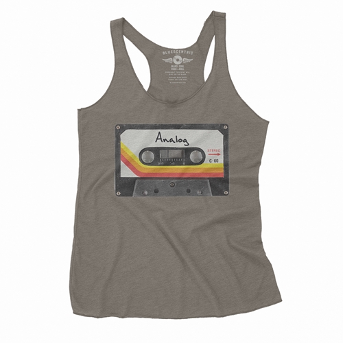 80s Analog Tape Racerback Tank - Women