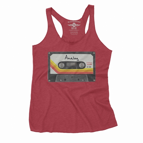 80s Analog Tape Racerback Tank - Women