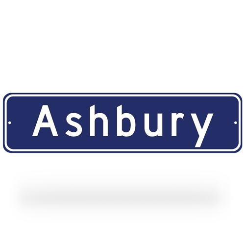 Ashbury St San Francisco Sign - Blue