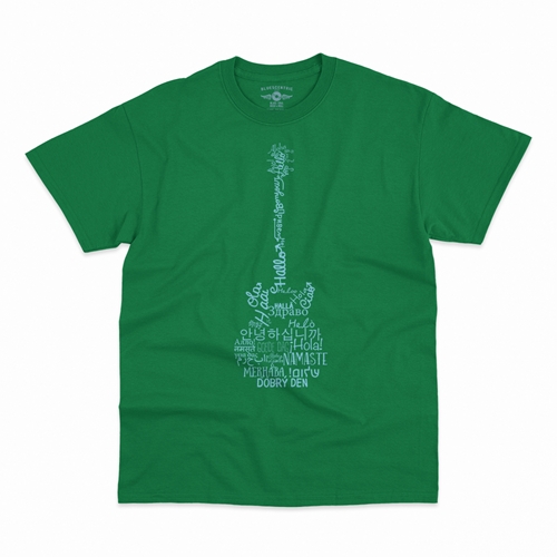 Music is Universal T-Shirt - Classic Heavy Cotton - classickellygreen