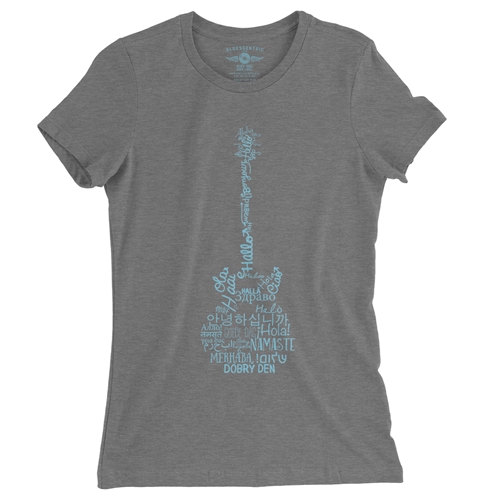 Music is Universal Ladies T Shirt - Relaxed Fit - ladiesdeepheather