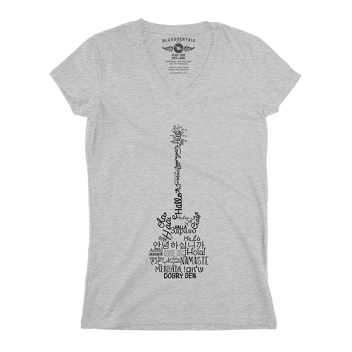 Music is Universal V-Neck T Shirt - Women