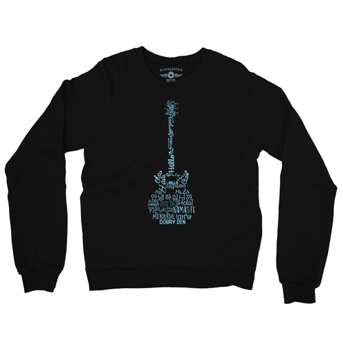 Music is Universal Crewneck Sweatshirt - crewneckblack