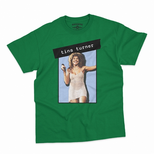 Graphic Tina Turner T-Shirt - Classic Heavy Cotton - classickellygreen