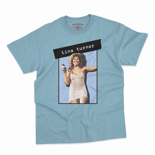 Graphic Tina Turner T-Shirt - Classic Heavy Cotton - classiclightblue