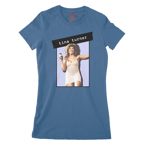 Graphic Tina Turner Ladies T Shirt - Relaxed Fit - ladiesblue