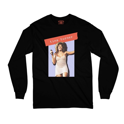 Graphic Tina Turner Long Sleeve T-Shirt - longsleeveblack