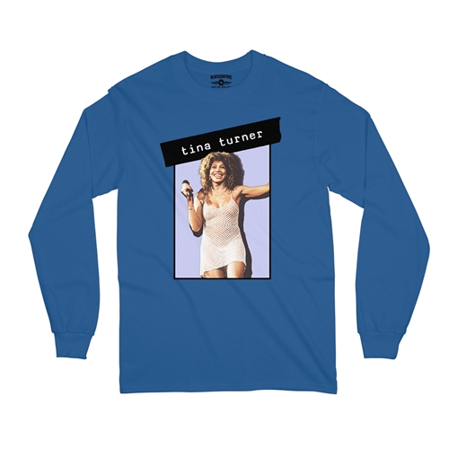 Graphic Tina Turner Long Sleeve T-Shirt - longsleeveblue