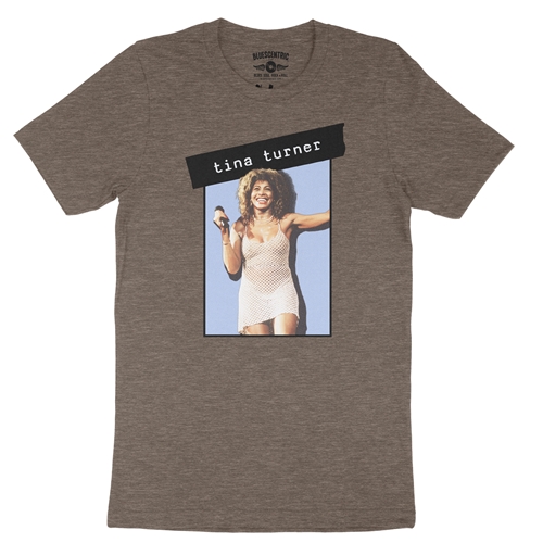 Graphic Tina Turner T-Shirt - Lightweight Vintage Style - vintageheatherbrown