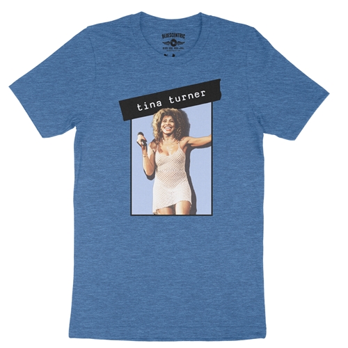 Graphic Tina Turner T-Shirt - Lightweight Vintage Style - vintageheatherroyalblue