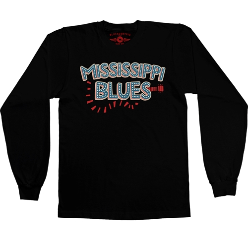 Mississippi Blues Long Sleeve T-Shirt - longsleeveblack