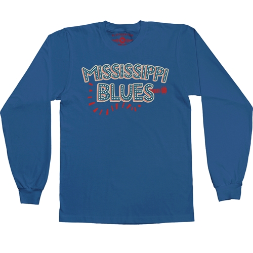 Mississippi Blues Long Sleeve T-Shirt - longsleeveblue