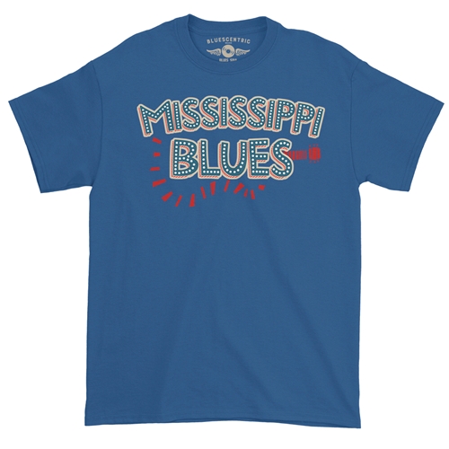 Mississippi Blues T-Shirt - Classic Heavy Cotton - classicroyalblue