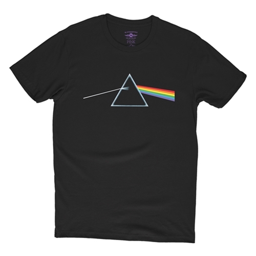 CLEARANCE - Small Black Pink Floyd Dark Side of the Moon T-Shirt - Lightweight Vintage Style