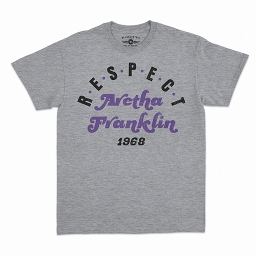 CLEARANCE - Med Athletic RESPECT Aretha Franklin 1968 T-Shirt - Classic Heavy Cotton